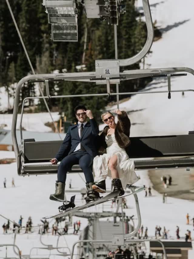 Is there anything more classic 'Whistler' than a wedding ceremony on Alta Lake, spring skiing in wedding attire, and an epic party at Dusty's for the reception? ⁠
⁠
⁠
#whistlerwedding #whistlerweddingphotographer #springskiing #whistler #love